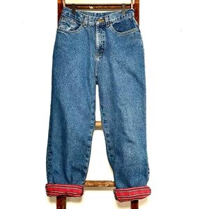 Vintage L.L Bean Double L Relaxed Fit Flannel Lined Jeans
